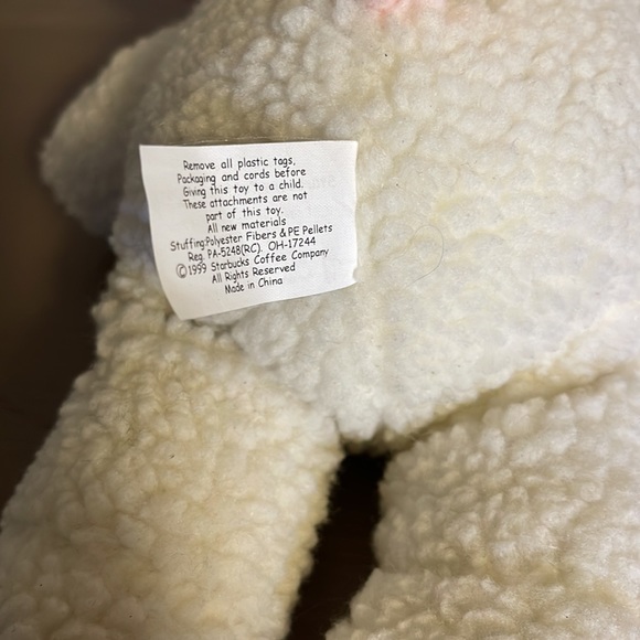 🆕 Starbucks Vintage “Bearista” Sheep Costume Plush Stuffie Teddy Bear - Picture 8 of 10